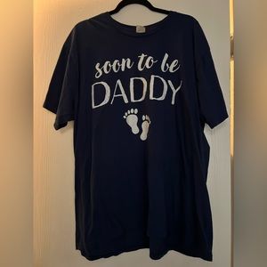 Mens Soon To Be Daddy Funny Pregnancy Announcement Dad T-Shirt, Promoted Dad XL